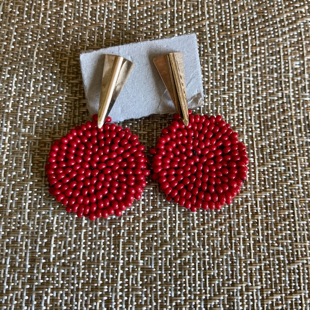 Handmade earrings from the Embera Chami Tribe in Colombia